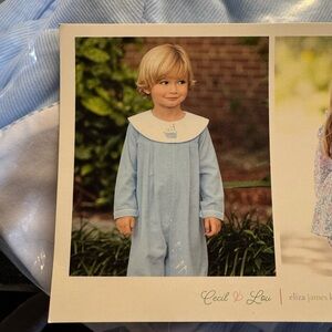 Cecil & Lou Light Blue Kids One Piece